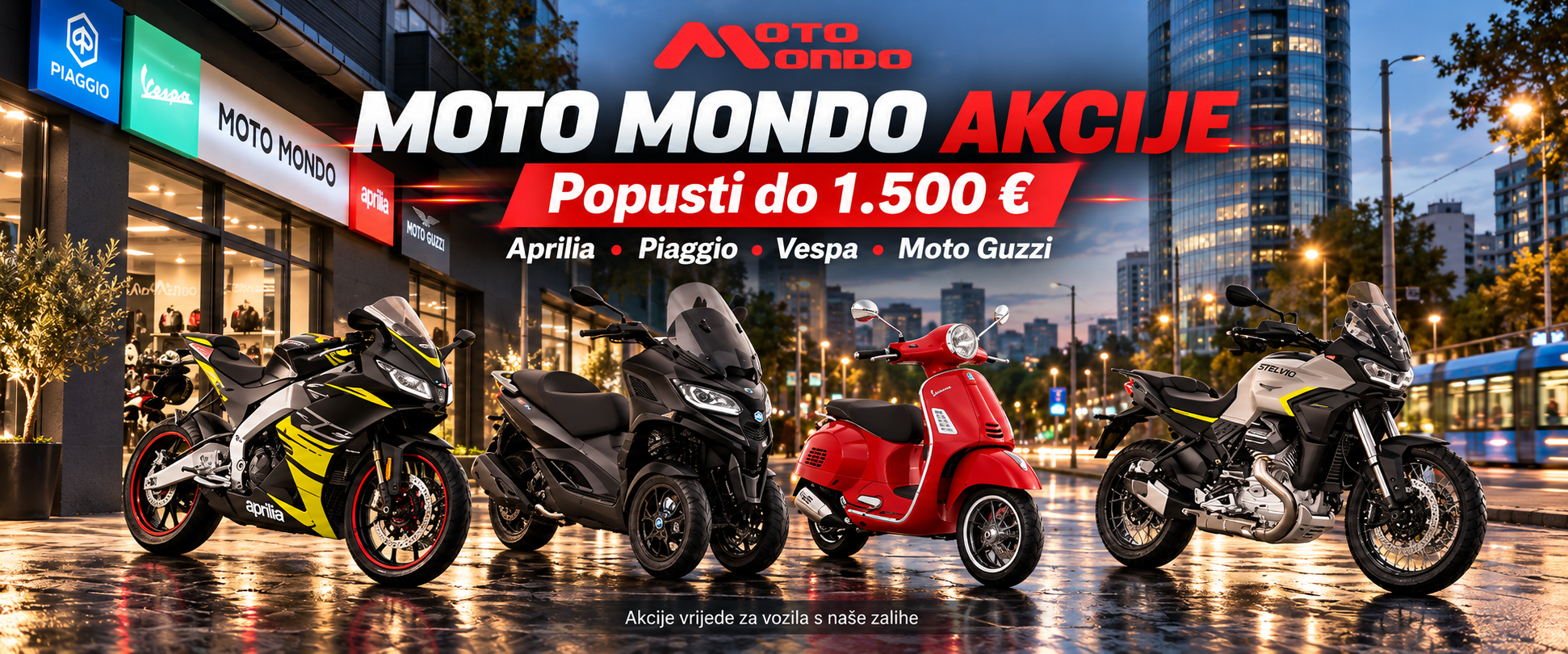 moto mondo akcije na skutere i motocikle u Zagrebu